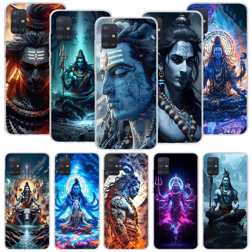 Lord Shiva Hindu God Buddha India Phone Case For Samsung Galaxy A52 A32 A22 A12 A02S A50S A30S A51 A31 AA71 Note 20 Ultra 10 S10