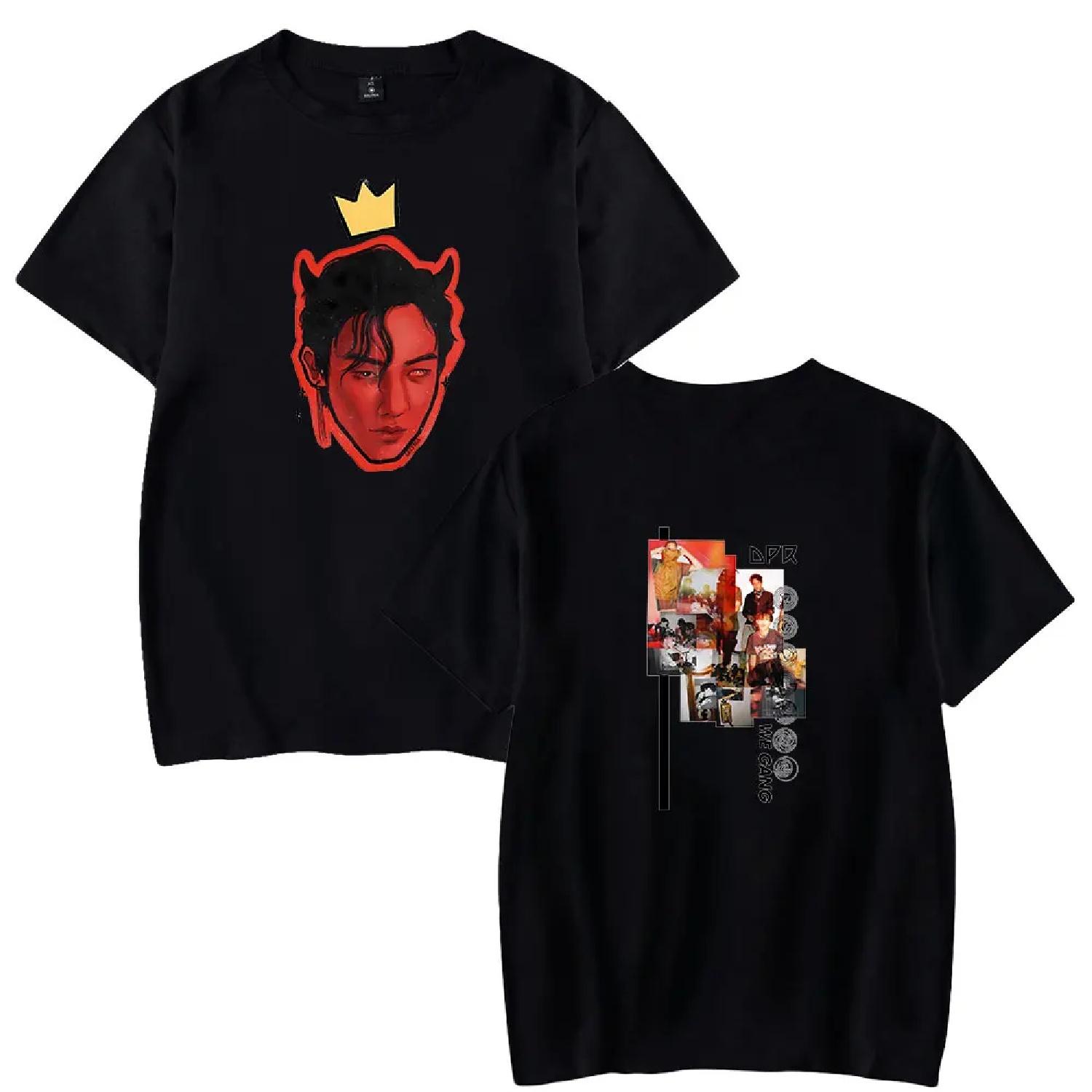 DPR Ian Tshirt Crewneck Short Sleeve T-shirt Men Women Streetwear Printing Casual Fashion Hip Hop S чёрный