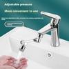 1Pc Splash-Proof 180-Degree Rotatable Robotic Arm Bathroom Sink Spout Extension Faucet Aerator Connector