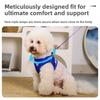 Pet Chest and Back Strap Vest Dog Leash, Small and Medium-sized Bichon Frise Dog Leash, Retractable Reflective Night Walking Breathable