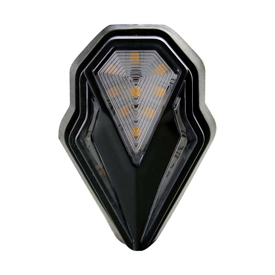 1 Pair Universal Motorcycle LED Turn Signal Indicators Amber Blinker Left Right Daytime Running Light Signal Lamp