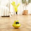 Wobbling Cat Feather Toy Interactive Spring Cat Teaser with Bells Cat Enrichment Feather Toy for Indoor Kittens Play Anxiety Relief