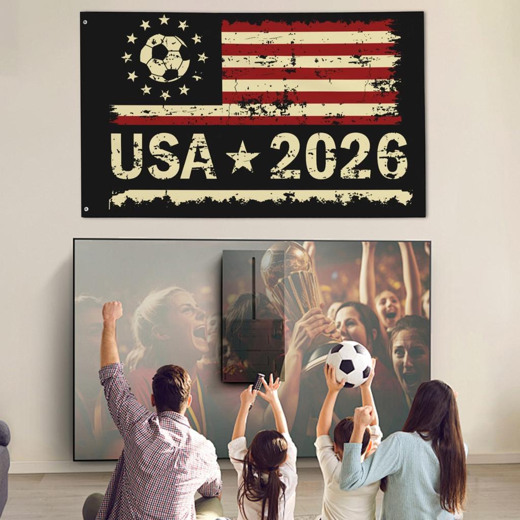 3x5FT World Flag USA Fan Support Banner