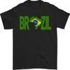 Brazil Football Brazilian Soccer Flag Mens T-Shirt 100% Cotton