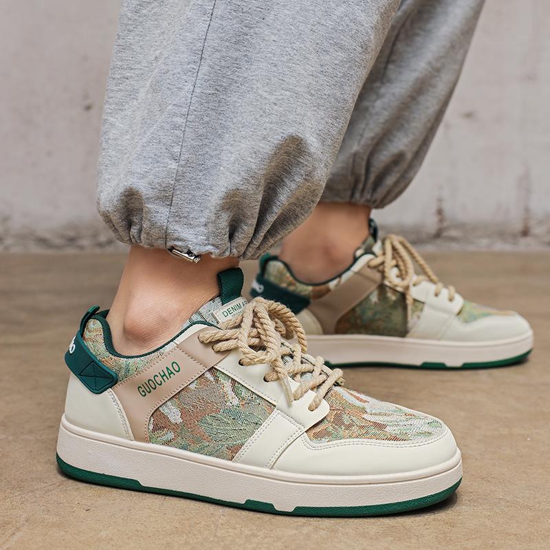 Nové Pánské Klasické Módní Nízké Tenisky na Skateboarding s Tlustou Podrážkou Pohodlné Měkké Podrážky Basketbalové Tenisky