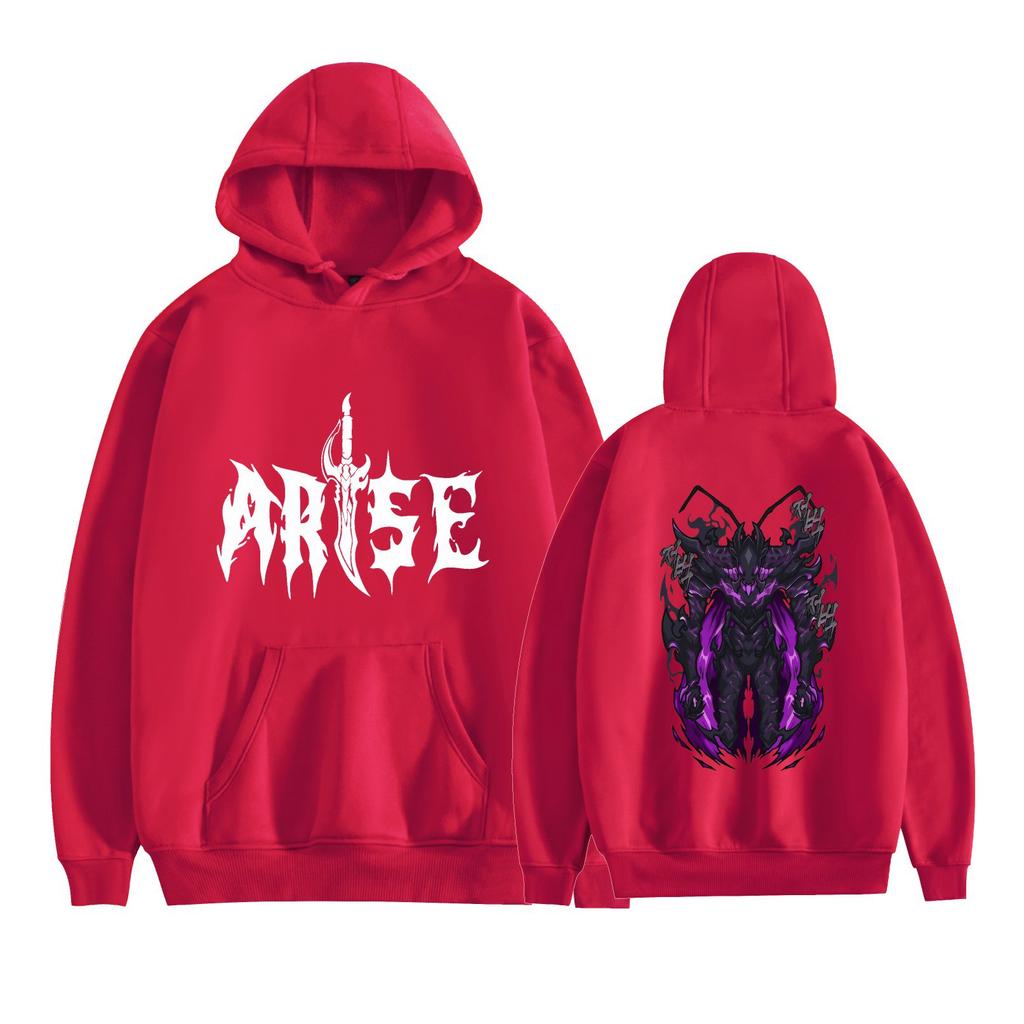 Solo Leveling Anime Hoodies Graphic Printed Sweatshirts Casual Long Sleeve Tops for Men Women