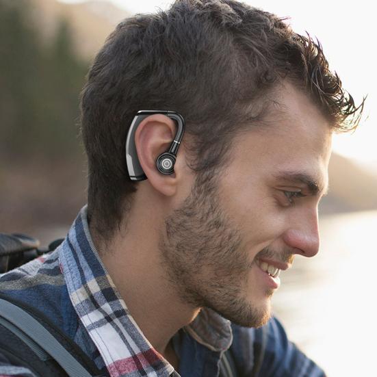 Sluchátka V10P Business sluchátka kompatibilní s Bluetooth V5.2 Wireless Touch Control Handsfree Headset
