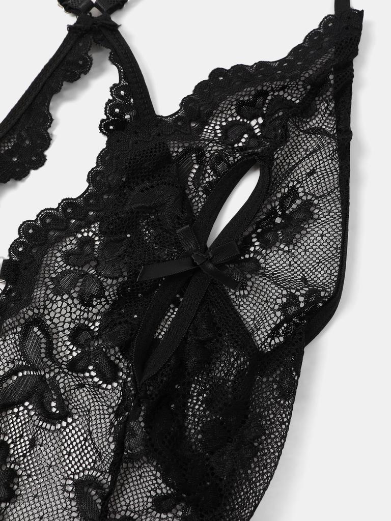 Fashion Tops For Women Summer Hollow Out Sleeveless Sexy Fishnets Bodysuit Lingerie Transparent Mesh Long Sleeve Slim Tops