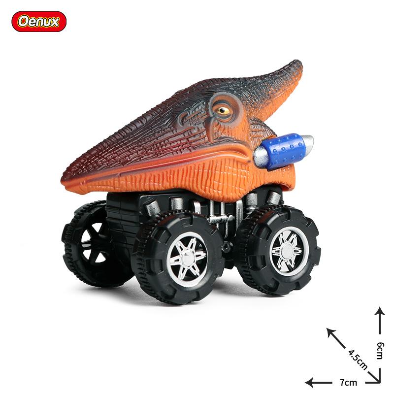Oenux Mini Tigru Sălbatic Lup Mașină cu Tragere înapoi Model Simulare Animale Lumea Dinozaurilor Rechin T-Rex Vehicul Drăguț Camion Jucărie Copil Cadou