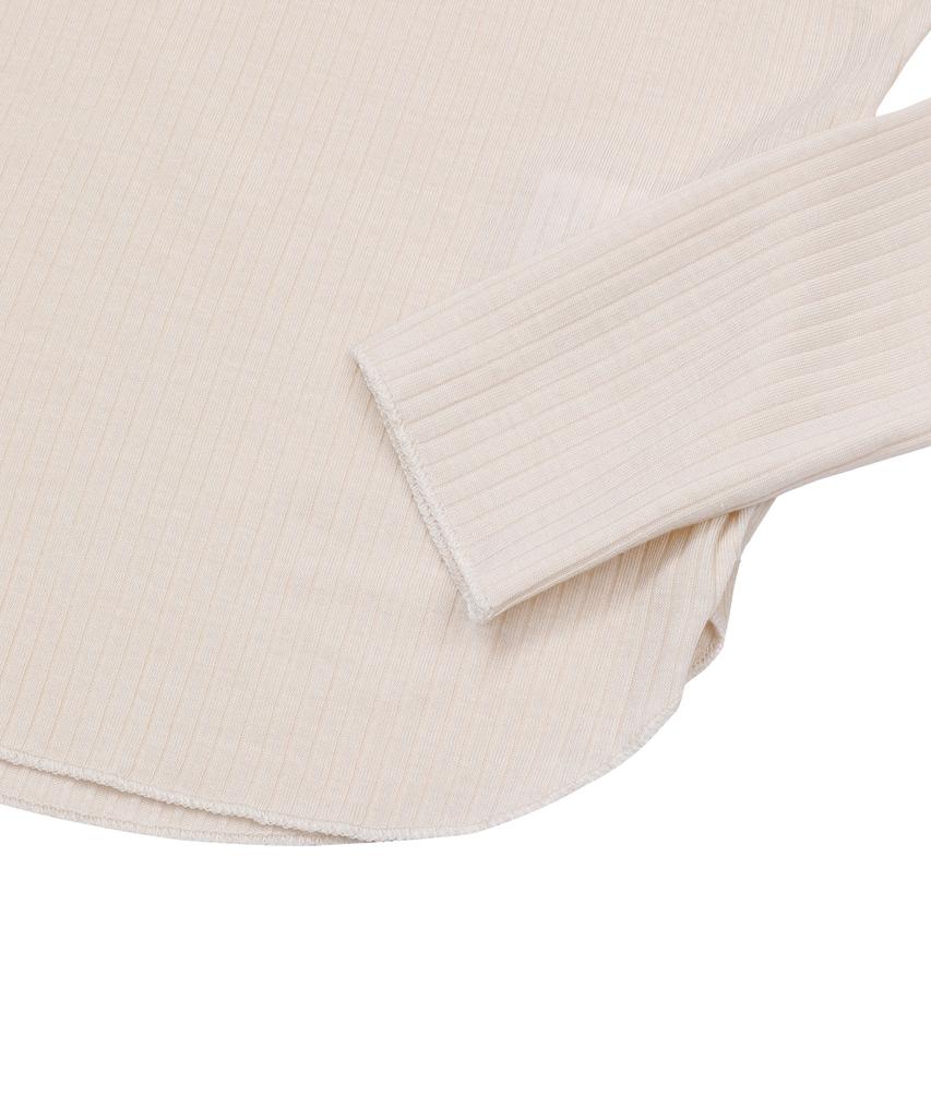 MUCENT Verion Strap Ribbon Rolled Long Sleeve Tee (4 Colors)