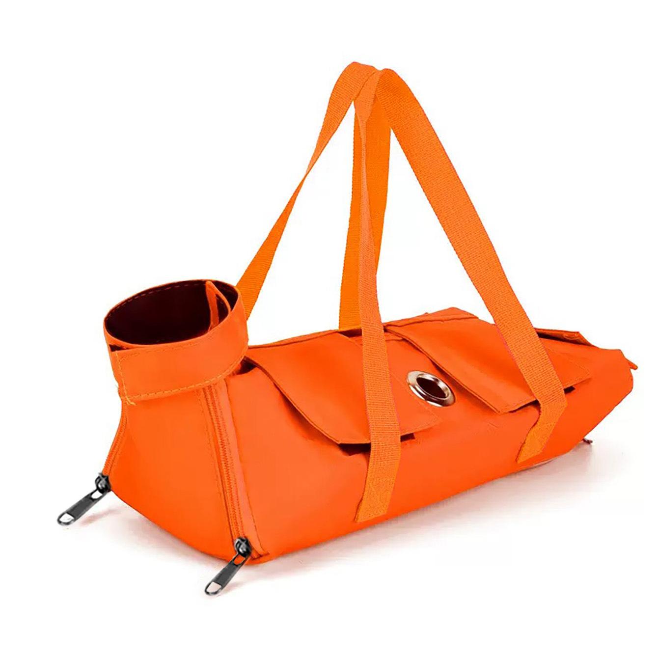 

Cat Bag Out Bag Portable Foldable Pet Portable Cat Baoding Bag Anti-scratch and Bite Fixed Cat Bag Injection Bag S помаранчевий