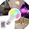 RGB Light Bulbs Household Lighting Dimmable 24 Key Remote Control Smart Lamp 16 Colors RGB Bulb LED Bulbs Atmosphere Light