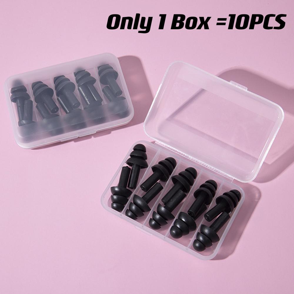 1Box is 5Pairs New Comfort Earplugs Noise Reduction Silicone Soft Ear Plugs Swimming Silicone Earplugs Protective For Sleep
