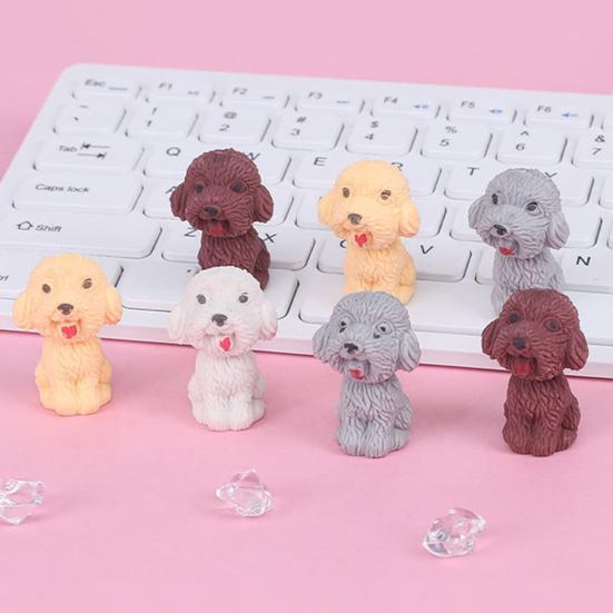 Rubbing Eraser Traceless Wipe Clean Stationery Cartoon Teddy Dog Pencil Eraser for Student
