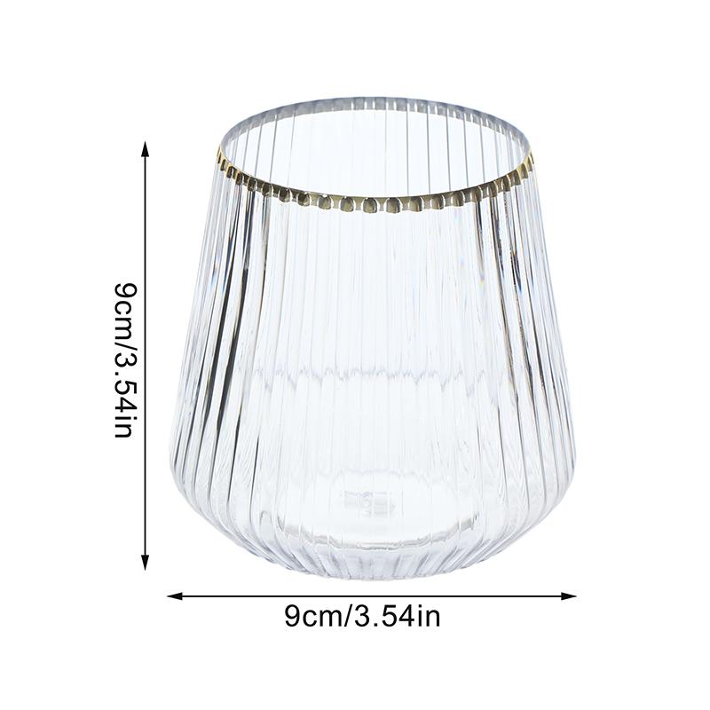 14Oz Disposable Wine Glasses Unbreakable Clear Plastic Cocktail Glasses Wine Cups For Party Birthday Gathering Bars