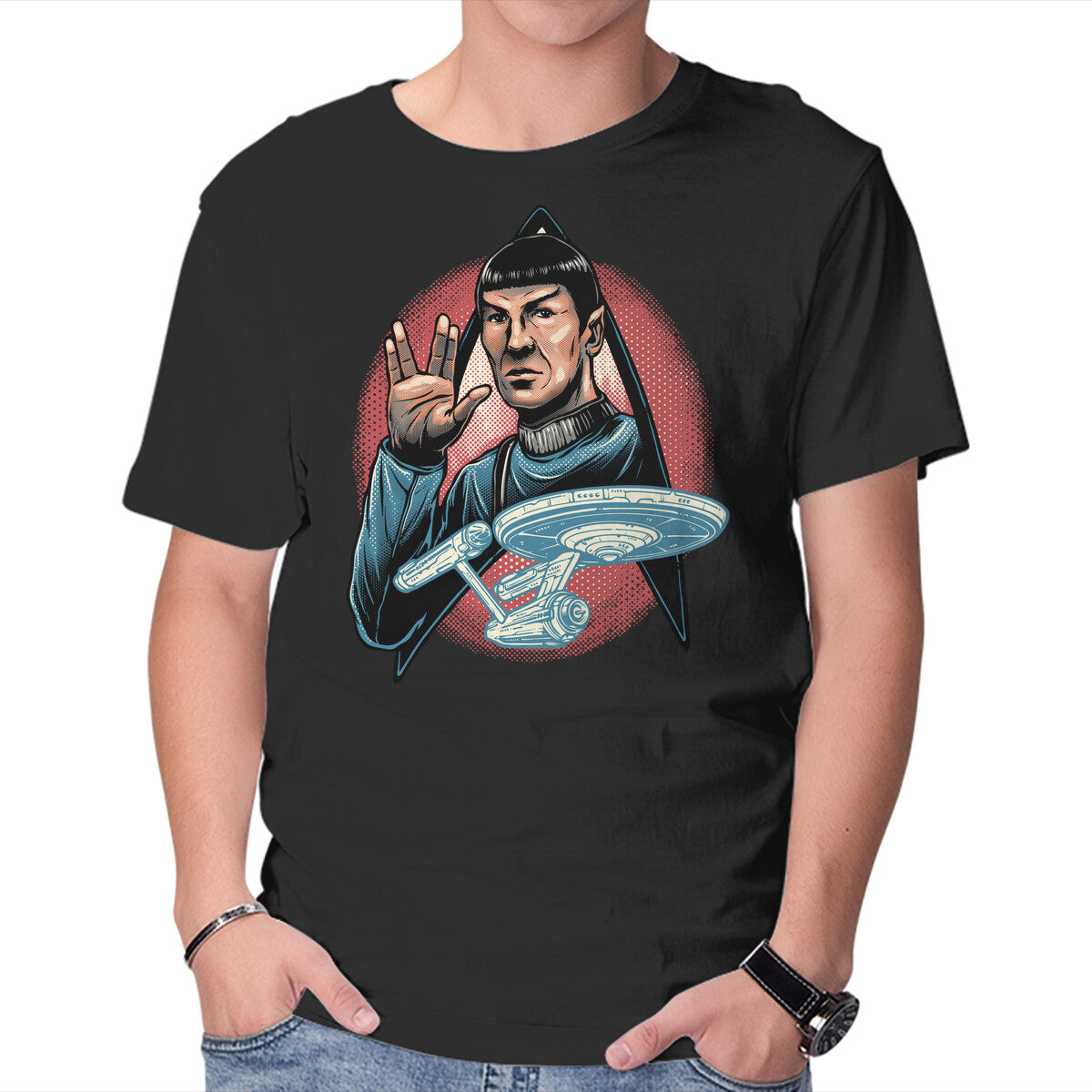 Unisex Crew Neck T-Shirt Journey To The Unknown Graphic Short Sleeve Casual Tee XXXL