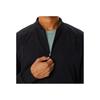 Asics Solid Color V-Neck Zip Long Sleeve Jacket Men jackets Black 2031D757-001