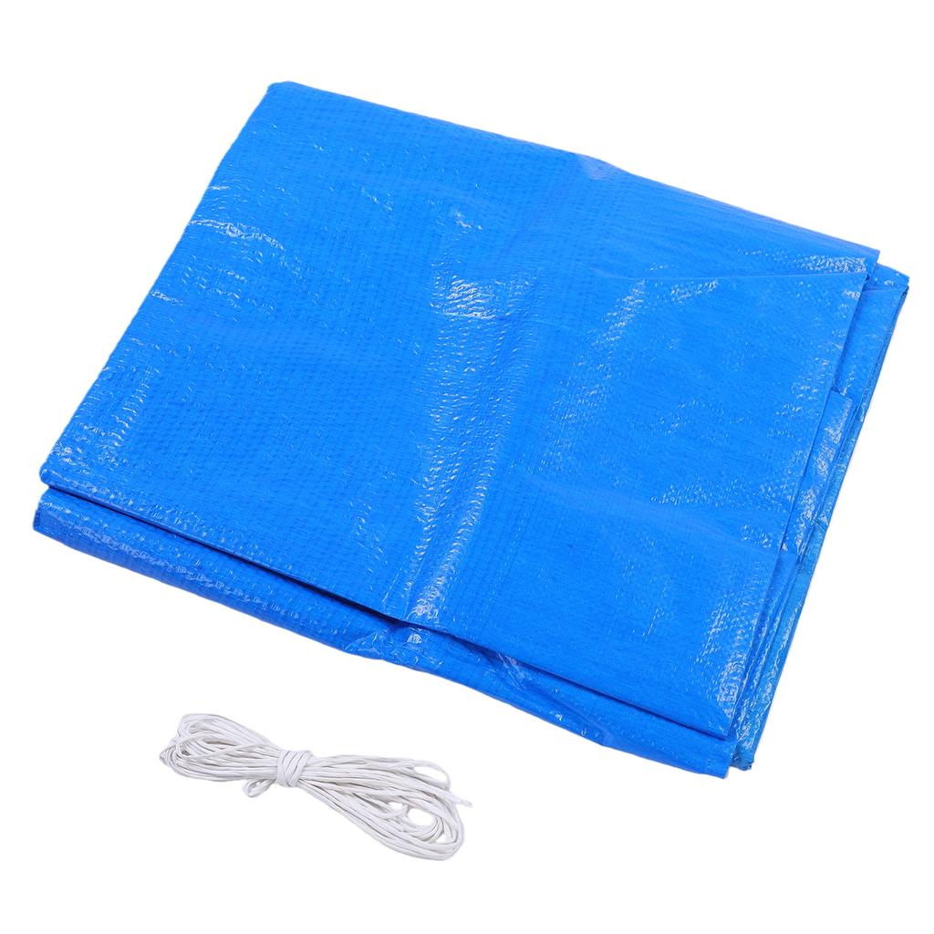 Heavy Duty Water Proof Tarp Blue PE 3x5m Windproof Outdoor Garden Rainproof Covering for Camping Car Garden Pool Farm