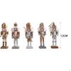5 Pieces Christmas Nutcracker Hanging Ornaments Miniature Figures Puppet Toy