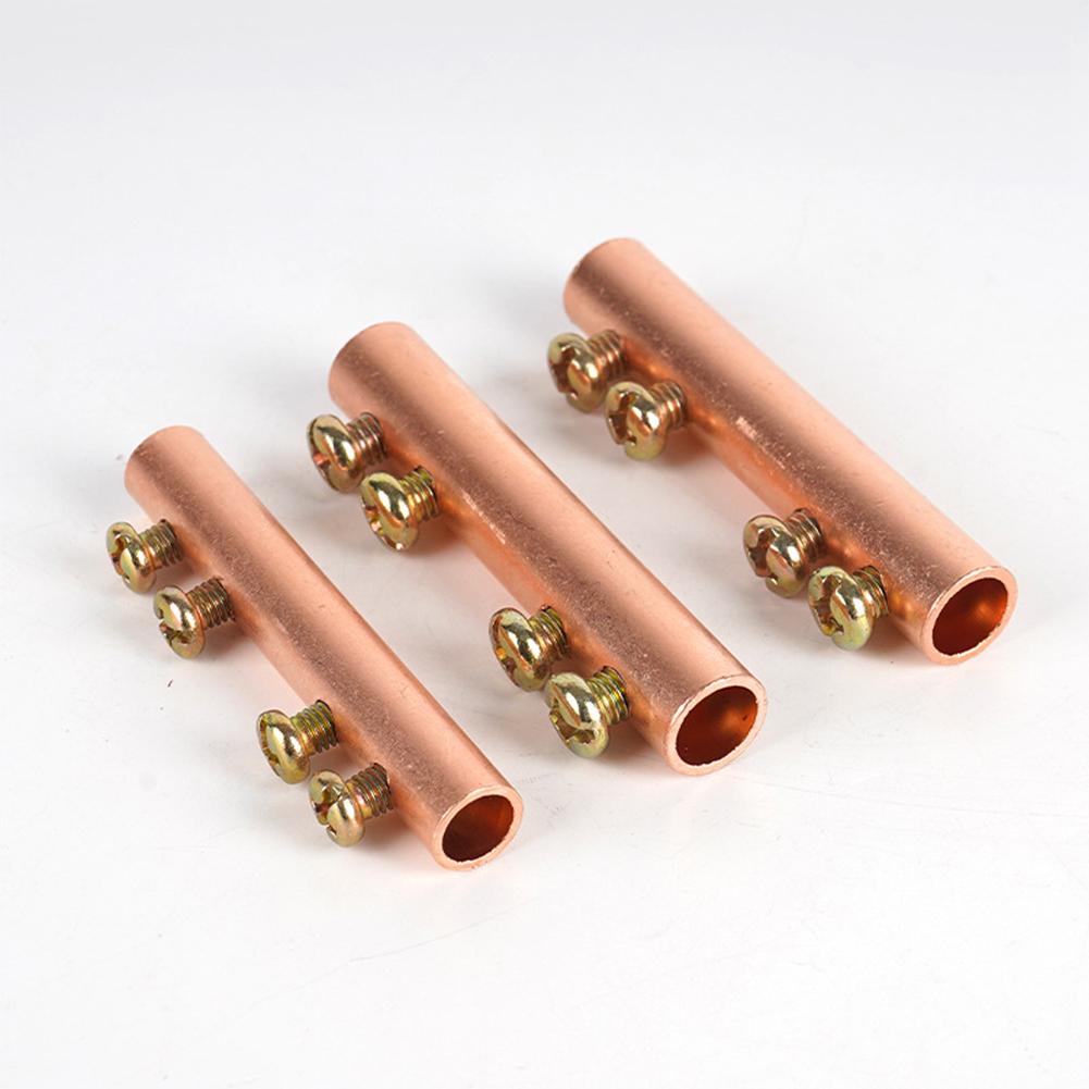 1pc GT16/25/35/50 Pressure-free Connecting Pipe Connector Terminal Block With Heat Shrink Tube For Electrical Equipment