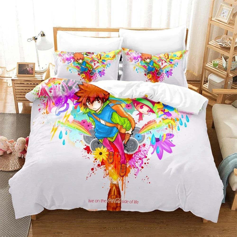 Comforter 3D Print Anime Hitman Reborn Bedding Set Boys Girls Twin Queen Size Bed Kids Adult Home Textileextile