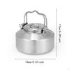 Camping Water Kettle Tea Pot for Boiling Portable Open Fire Compact Teapot