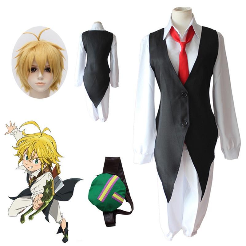 Seven The Anime Deadly Sins Meliodas Suit Cosplay Costume Halloween Show Party