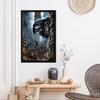 Dark Style Gaming Room Canvas: Tower of God Minimalist Wall Art for Bedroom or Modern Restaurant Decor