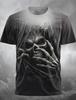 Summer Men's Horror Skull 3D Printed T-shirt Personalized Halloween Role-playing Costume Casual Outdoor Party Short Sleeved Tops