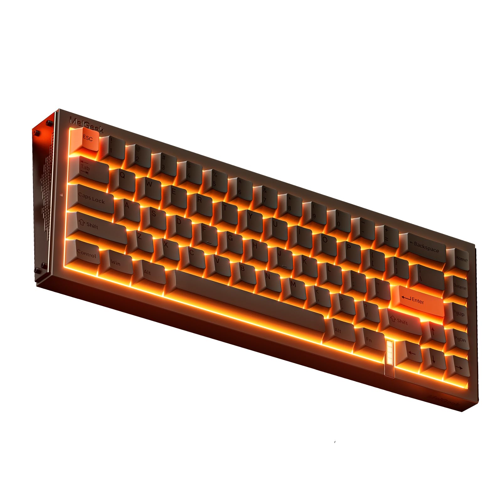 

MelGeek REAL67 Wired US English RGB Gaming Magnetic Switch Rapid Hot Snap Tap Adjustable Online HIVE Customization Keyboard, Layout, Keyboard,
