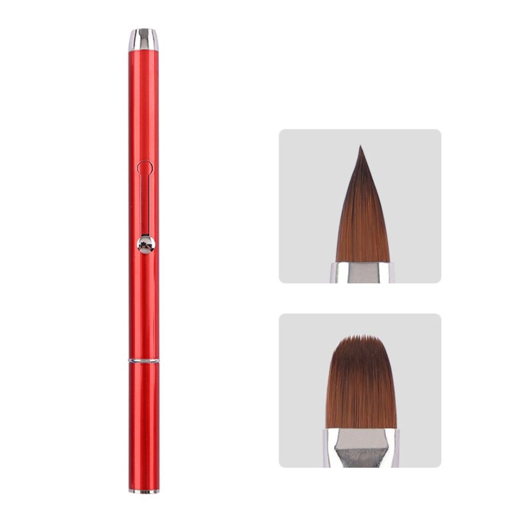 

Одинарная кисть для помады Выдвижная кисть для консилера Инструменты для макияжа Двусторонняя кисть для губ для начинающих 04