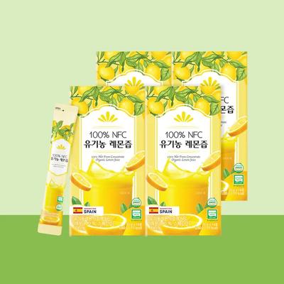 100% NFC Organic Lemon Juice 14 Packets X 4 Boxes/8 Weeks