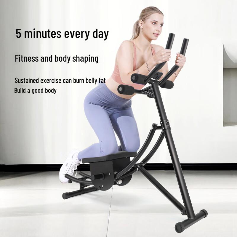 Dual-Track Foldable Abdominal Exerciser