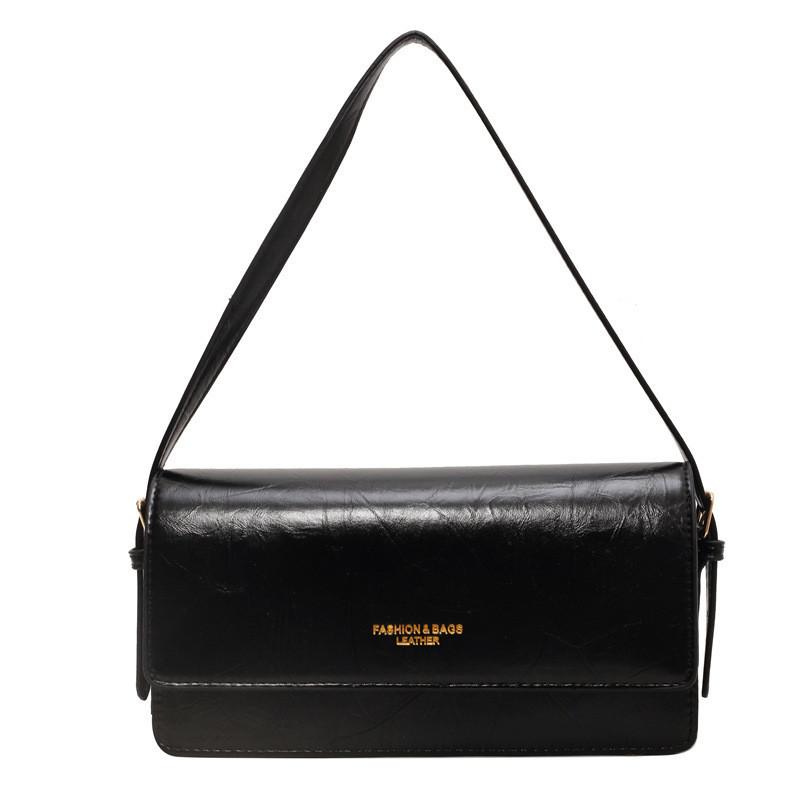 

Trendy Texture Shoulder Bag For Women Stylish Small Crossbody Bag Urban Minimalist Style чорний