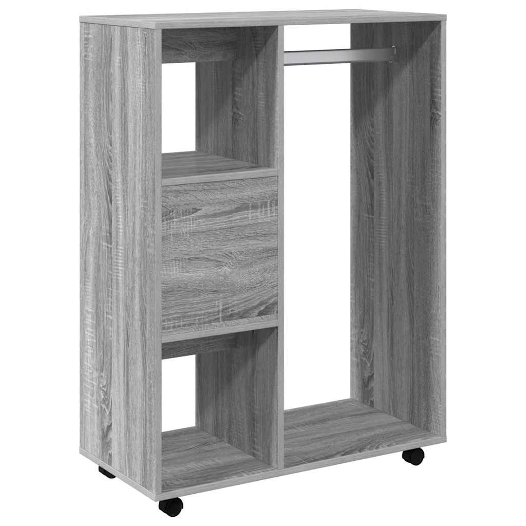 Wardrobe Gray Sonoma 80 x 40 x 110 cm Particleboard