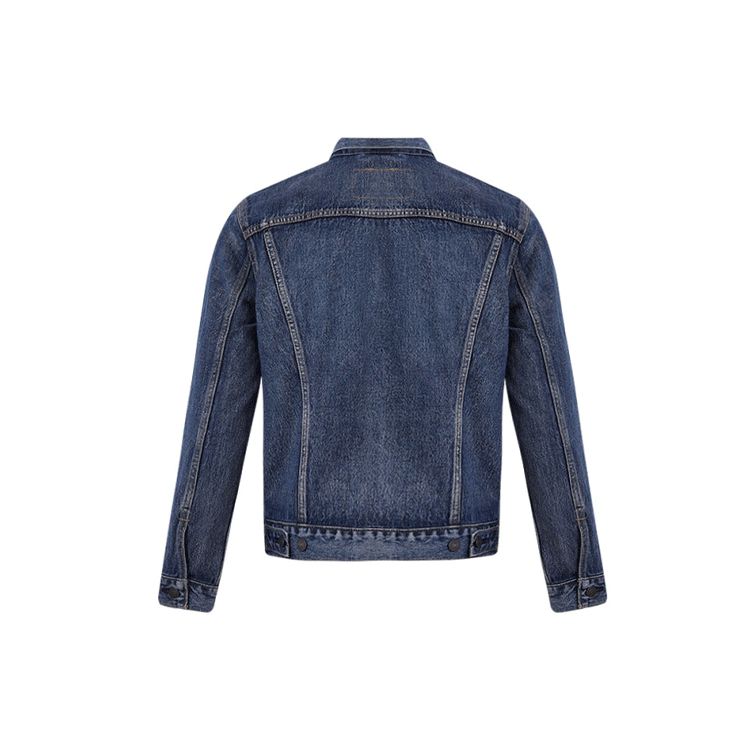 Levis Single Button Long Sleeve Denim Jacket Men Jackets Dark-Blue 72334-0573