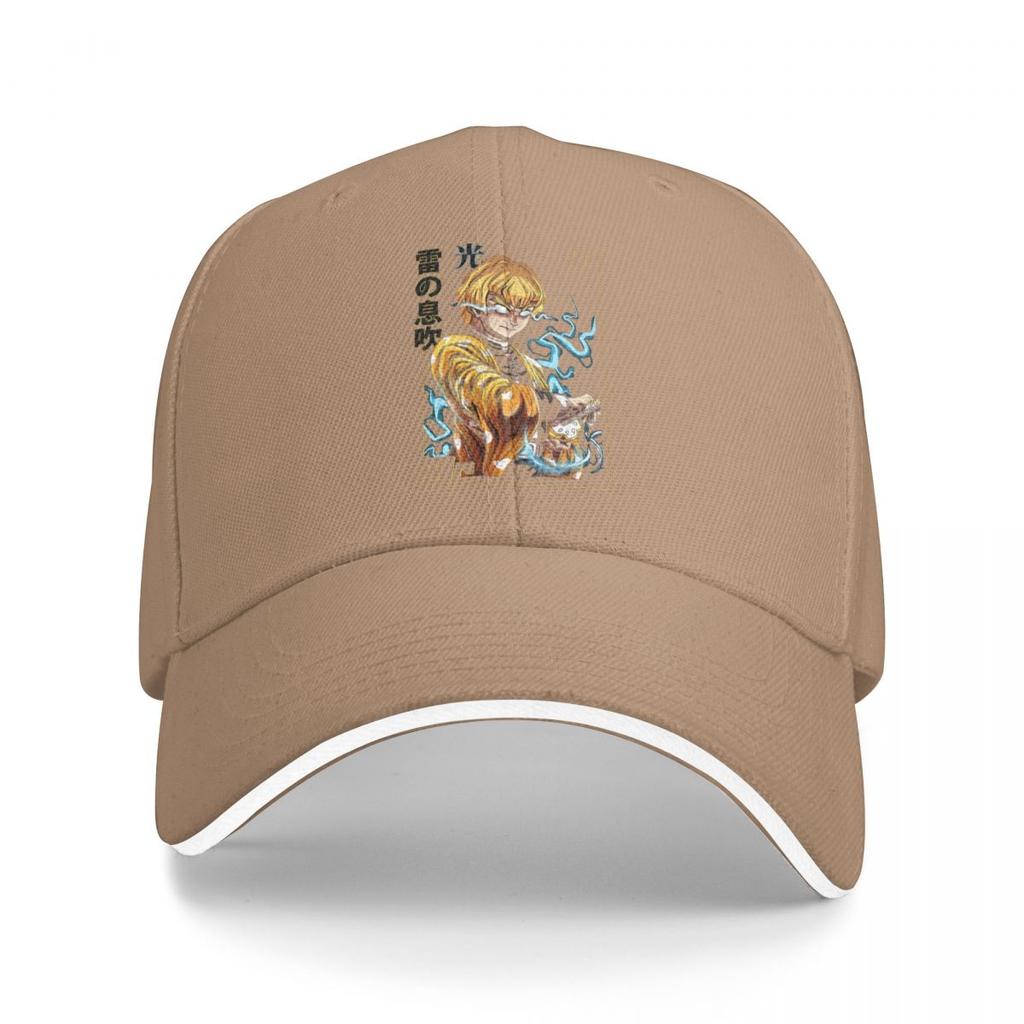 Demon Slayer Zenitsu Vintage Baseball Caps Quality Men Women Hats