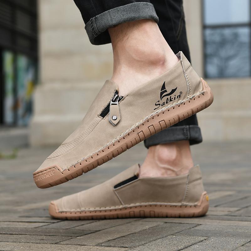 Handmade Men's Casual Shoes Comfortable And Breathable Moccasins Men Flats Shoes Driving Shoes