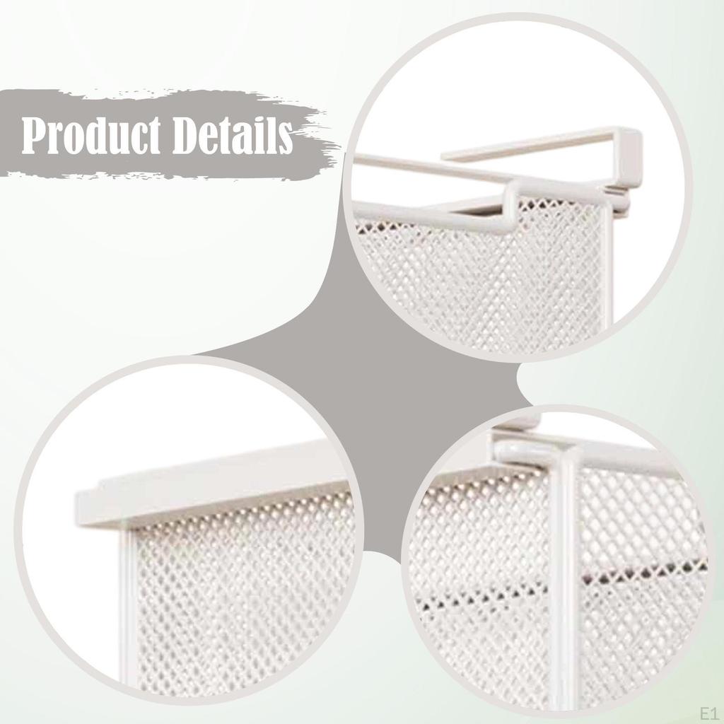 Under Shelf Storage Basket,Shelf Tray Easy Installation Desk Drawer Organizer Hanging Holder