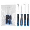 4-Piece Oil Seal Hook Set: Tire Repair & O-ring Puller Removal Tools