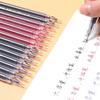 6 Pcs/Set Large-capacity Ink Tip Gel Pen Black/Blue/Red Refill Exam Signing Writing School Office Supplies