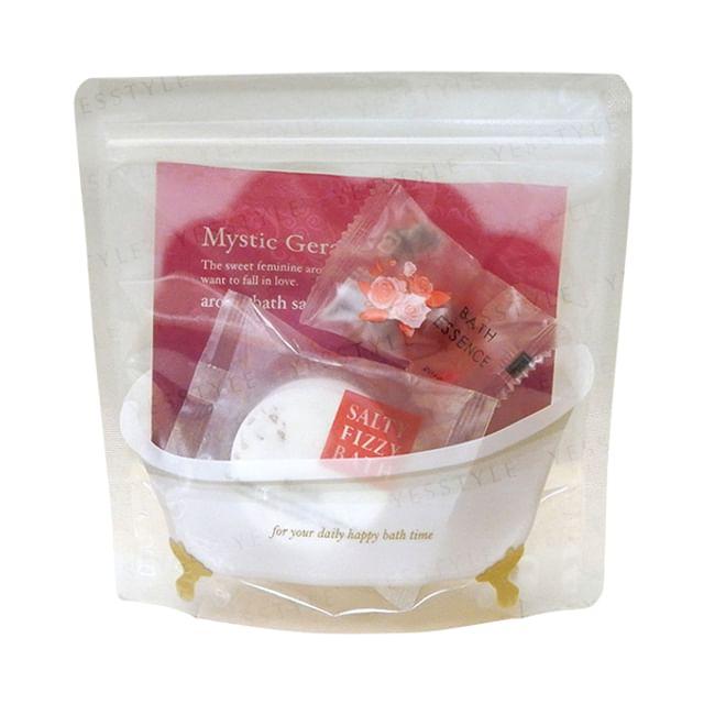 G.P.CREATE - Aroma De Bath Time Set: Bath Essence Rose 8g + Bath Tablet Rose 40g + Bath Salt Mystic Geranium 40g 3 pcs