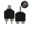3.5mm To Dual 2 RCA Female Male Jack Audio Adapter Y Splitter Audio Adapter for TV Video Headphone Converter Video Accessories