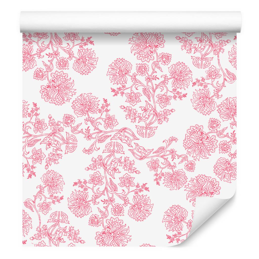 Powder Pink Flowers Wallpaper, Small Detail for Living Room and Bedroom 50x1000