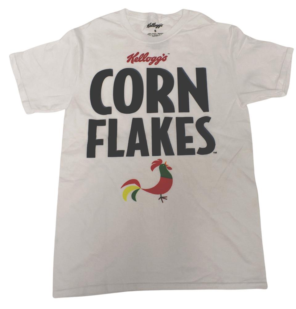 Kellogg s Мужские Кукурузные Хлопья Белая Футболка Новая Маленькая Унисекс Футболка S