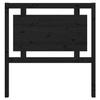 VidaXL Headboard Black 95.5x4x100 Cm Solid Pine Wood 817924