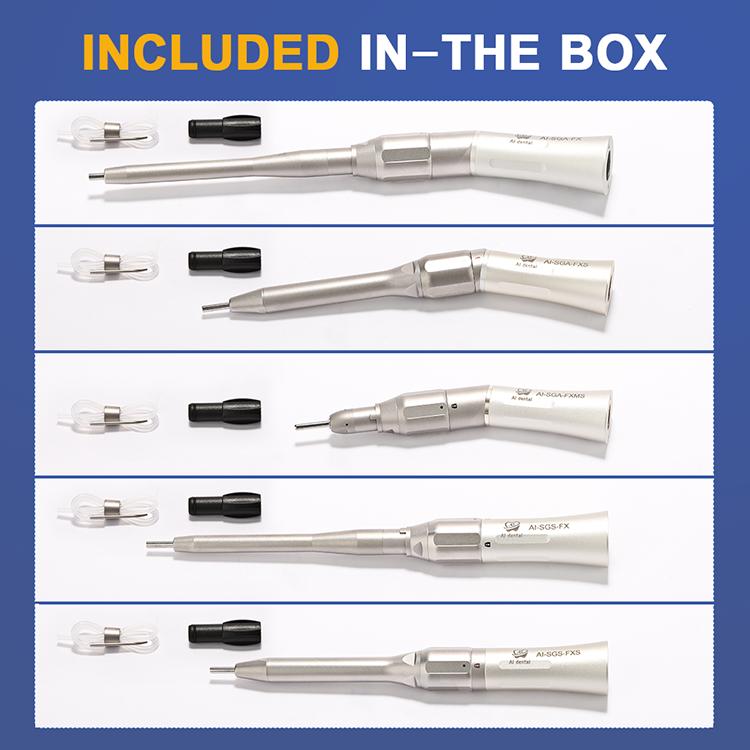 Dental Contra Angle Handpiece 1:1 Direct Drive External Water Spray Without Fiber Optic Low Speed Hand Peice For Oral Surgery