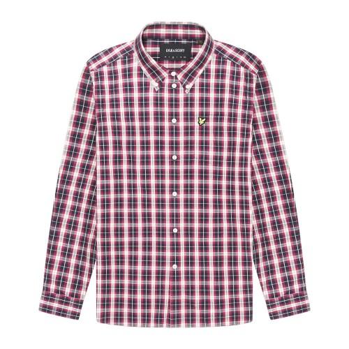 Lyle & Scott Mens Checked Washed Shirt