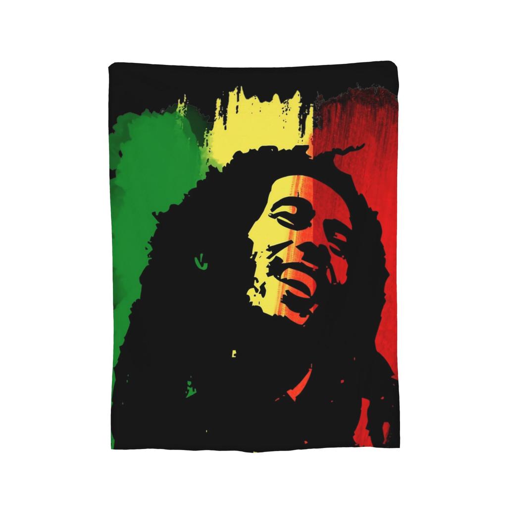 Bob Marley Reggae Ajax  Fleece Blanket Rasta Music Creative Throw Blankets for  Sofa Bedding Lounge Rug Piece,