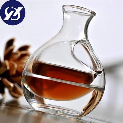 250ml Glass Wine Bottle Hole Sake Ice Jug Hamster Nest Cooling Brandy W Skey Beer Decanter Transparent Wine Carafe Superior Bar Tools
